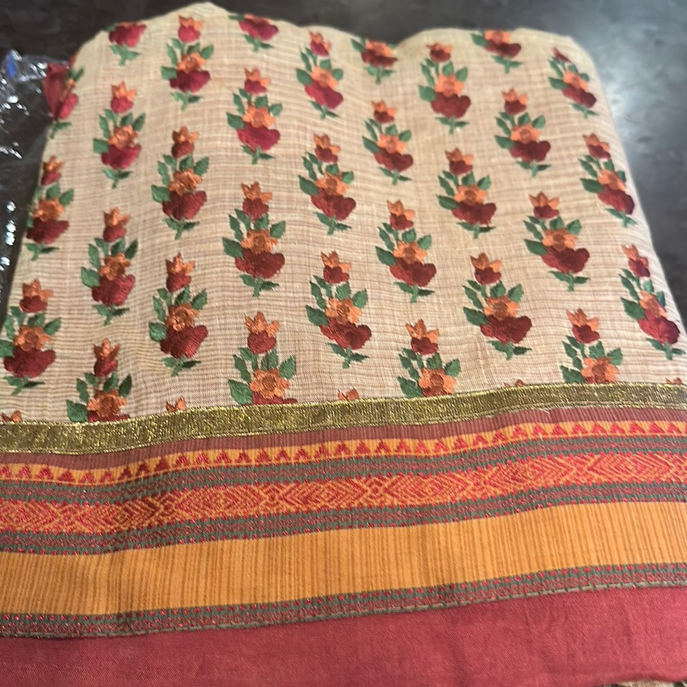 Beautiful classy Indian suit women fabric with duppata. Unstitched suit